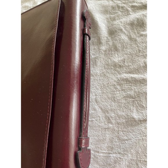 Daily Planner Leather Zipper Case Oxblood Three Ring - Picture 5 of 10